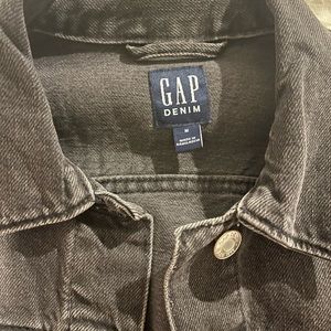NWT Gap Black Denim Jacket